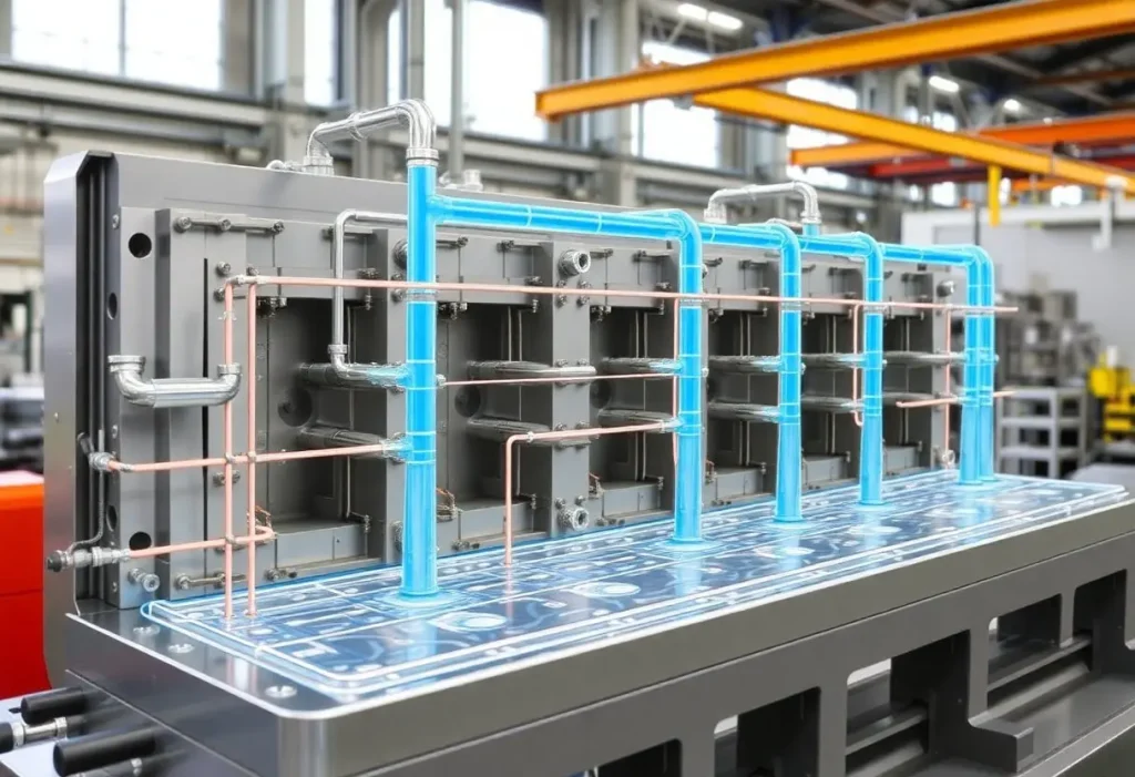 خنک‌کاری .قالب با آب