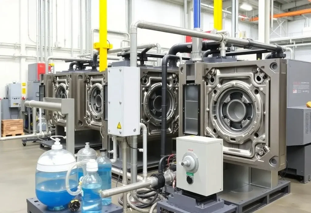 خنک‌کاری .قالب با آب